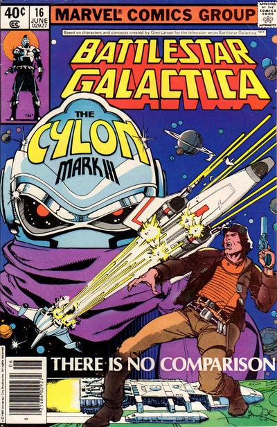 Cover for Battlestar Galactica (Marvel, 1979 series) #16 [Newsstand]
