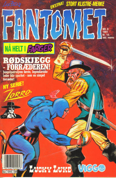 Cover for Fantomet (Semic, 1976 series) #8/1991