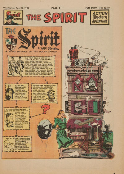 Cover for The Spirit (Register and Tribune Syndicate, 1940 series) #4/18/1948