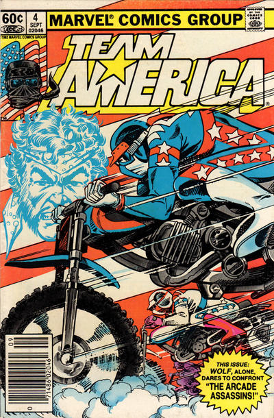 Cover for Team America (Marvel, 1982 series) #4 [Newsstand]