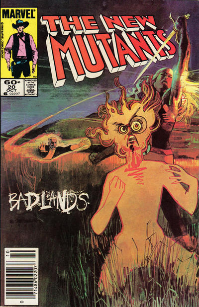 Cover for The New Mutants (Marvel, 1983 series) #20 [Newsstand]