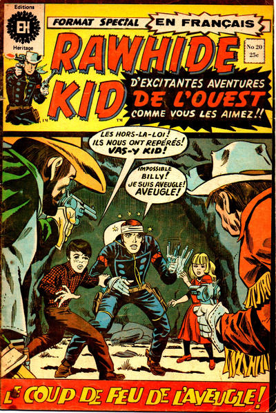Cover for Rawhide Kid (Editions Héritage, 1970 series) #20