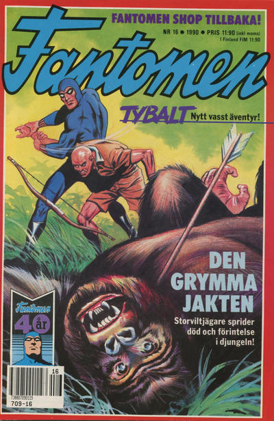 Cover for Fantomen (Semic, 1958 series) #16/1990