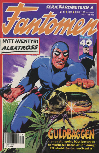 Cover for Fantomen (Semic, 1958 series) #18/1990