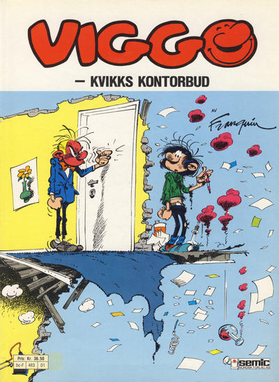 Cover for Viggo (Semic, 1986 series) #1 - Viggo - Kvikks kontorbud [5. opplag]