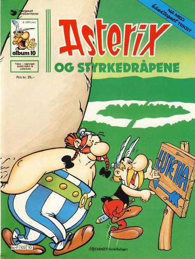 Cover for Asterix (Hjemmet / Egmont, 1969 series) #10 - Asterix og styrkedråpene [6. opplag [5. opplag]]