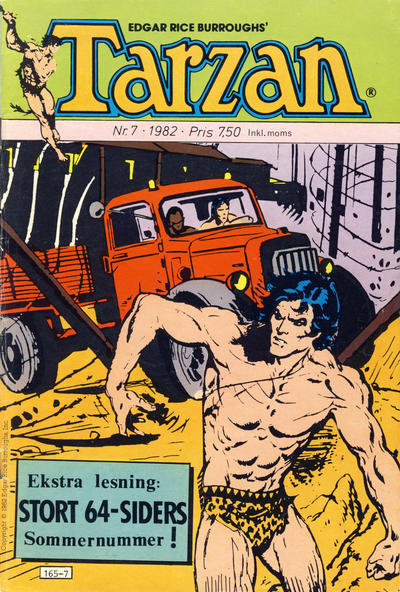 Cover for Tarzan (Atlantic Forlag, 1977 series) #7/1982