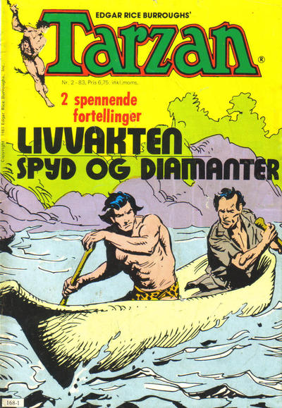 Cover for Tarzan (Atlantic Forlag, 1977 series) #2/1983 [1/1983]