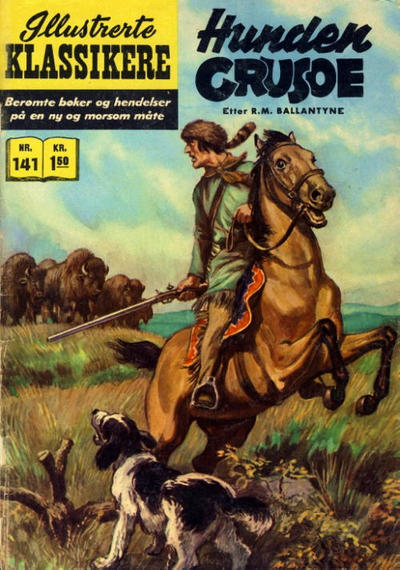 Cover for Illustrerte Klassikere [Classics Illustrated] (Illustrerte Klassikere / Williams Forlag, 1957 series) #141 - Hunden Crusoe