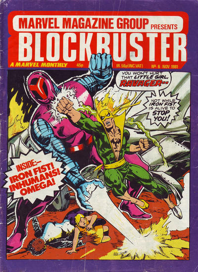 Cover for Blockbuster (Marvel UK, 1981 series) #6