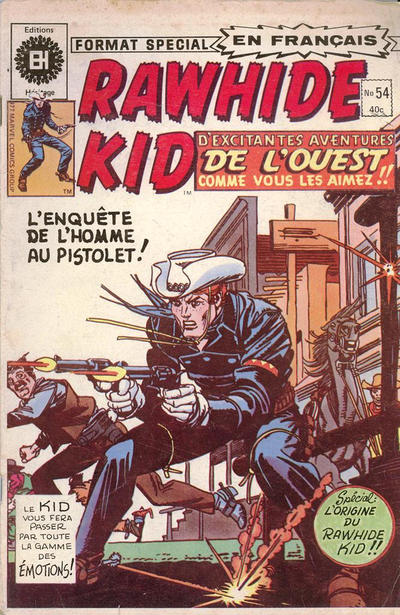 Cover for Rawhide Kid (Editions Héritage, 1970 series) #54