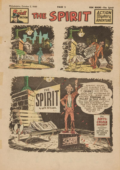 Cover for The Spirit (Register and Tribune Syndicate, 1940 series) #10/2/1949