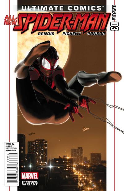 Cover for Ultimate Comics Spider-Man (Marvel, 2011 series) #3 [2nd Printing Variant]