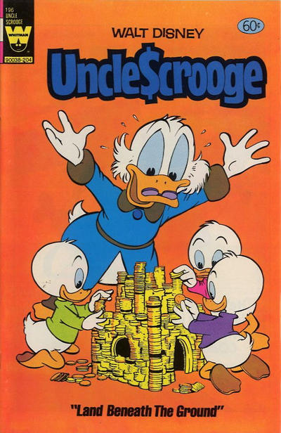 Cover for Walt Disney Uncle Scrooge (Western, 1963 series) #196 [Yellow Whitman Logo]