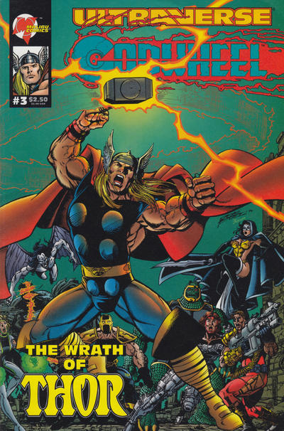 Cover for Godwheel (Malibu, 1995 series) #3 [Thor Cover]