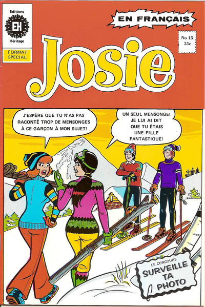 Cover for Josie (Editions Héritage, 1974 series) #15