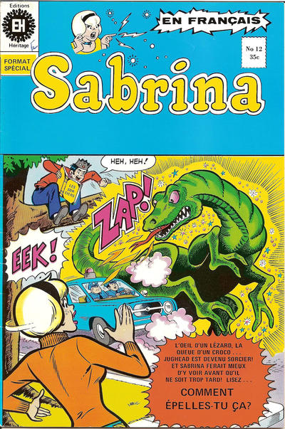 Cover for Sabrina La Jeune Sorcière (Editions Héritage, 1973 series) #12
