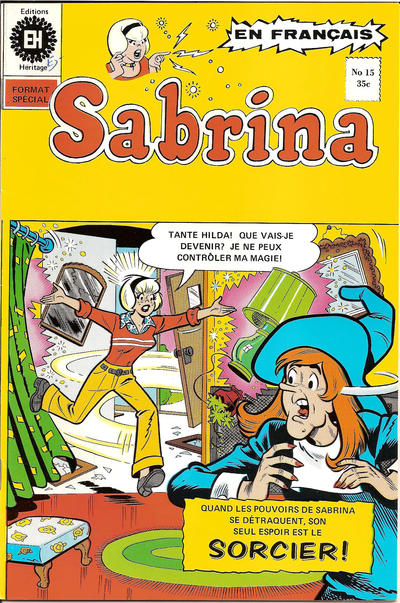 Cover for Sabrina La Jeune Sorcière (Editions Héritage, 1973 series) #15