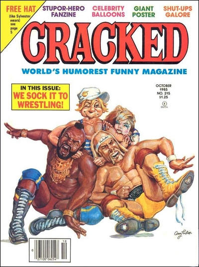 Cover for Cracked (Globe Communications, 1985 series) #215