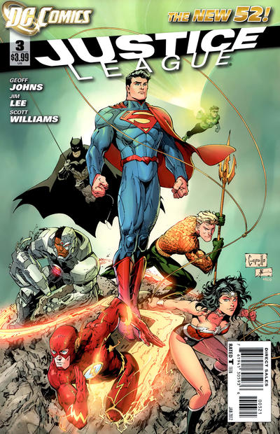 Cover for Justice League (DC, 2011 series) #3 [Greg Capullo / Jonathan Glapion Cover]