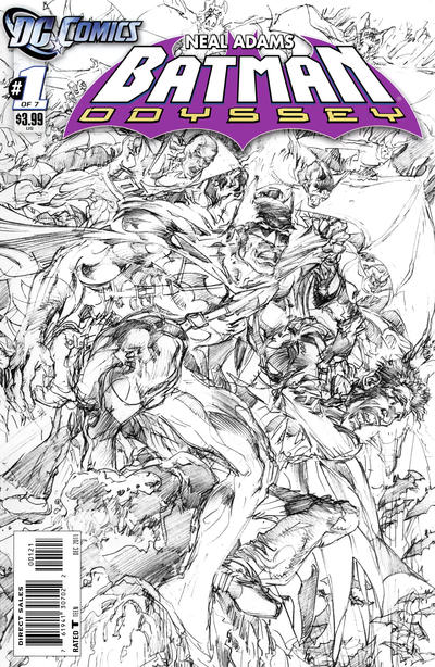 Cover for Batman: Odyssey (DC, 2011 series) #1 [Neal Adams Sketch Cover]