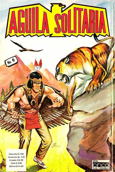 Cover for Aguila Solitaria (Editora Cinco, 1976 series) #6
