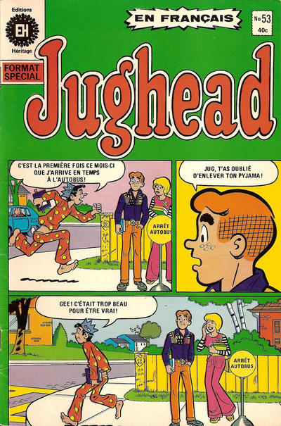 Cover for Jughead (Editions Héritage, 1972 series) #53
