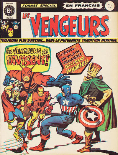 Cover for Les Vengeurs (Editions Héritage, 1974 series) #7