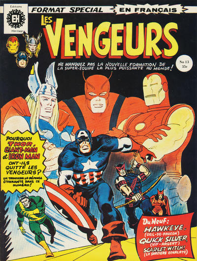 Cover for Les Vengeurs (Editions Héritage, 1974 series) #13