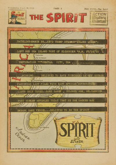 Cover for The Spirit (Register and Tribune Syndicate, 1940 series) #3/19/1950