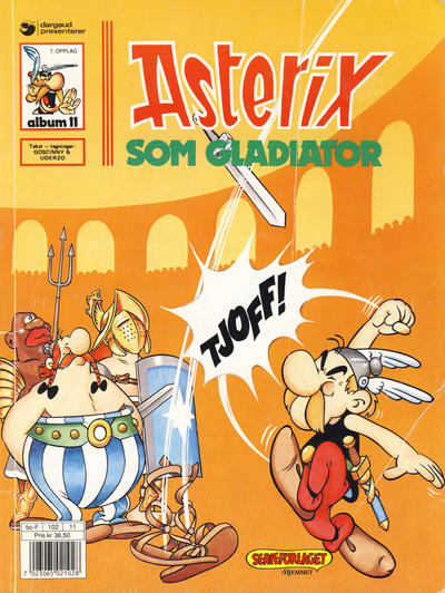 Cover for Asterix (Hjemmet / Egmont, 1969 series) #11 - Asterix som gladiator [7. opplag [6. opplag]]