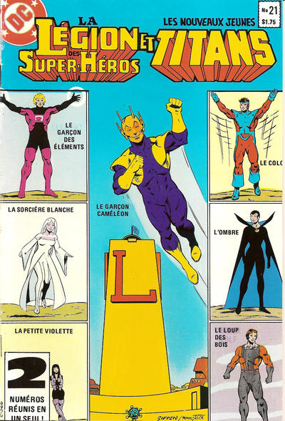 Cover for La Légion des Super Héros et les Nouveaux Jeunes Titans (Editions Héritage, 1984 series) #21