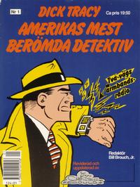 Cover Thumbnail for Dick Tracy - Amerikas mest berömda detektiv (Läsförlaget, 1992 series) 