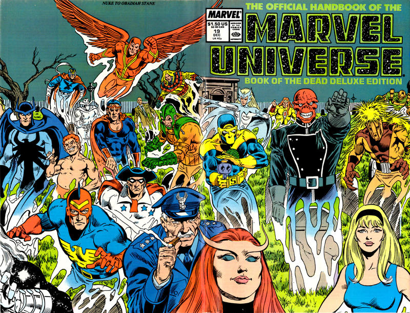 Cover for The Official Handbook of the Marvel Universe Deluxe Edition (Marvel, 1985 series) #19