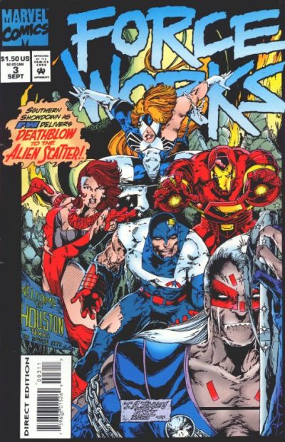 Cover for Force Works (Marvel, 1994 series) #3 [Direct Edition]