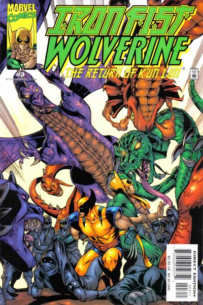 Cover for Iron Fist: Wolverine (Marvel, 2000 series) #3 [Direct Edition]