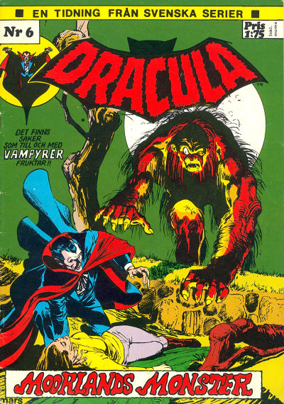 Cover for Dracula (Svenska serier, 1972 series) #6