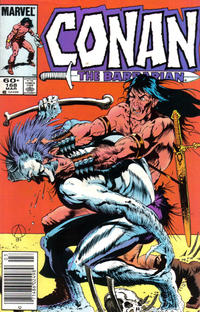 Cover for Conan the Barbarian (Marvel, 1970 series) #168 [Newsstand]