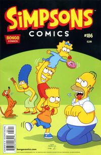 Cover for Simpsons Comics (Bongo, 1993 series) #186