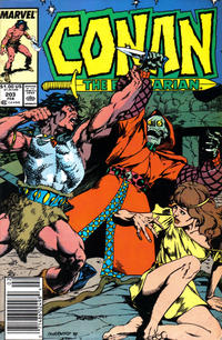 Cover for Conan the Barbarian (Marvel, 1970 series) #203 [Newsstand]