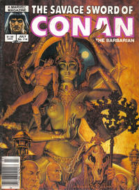 Cover for The Savage Sword of Conan (Marvel, 1974 series) #114 [Newsstand]