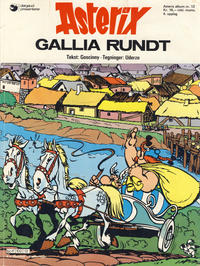 Cover Thumbnail for Asterix (Hjemmet / Egmont, 1969 series) #12 - Gallia rundt [4. opplag]