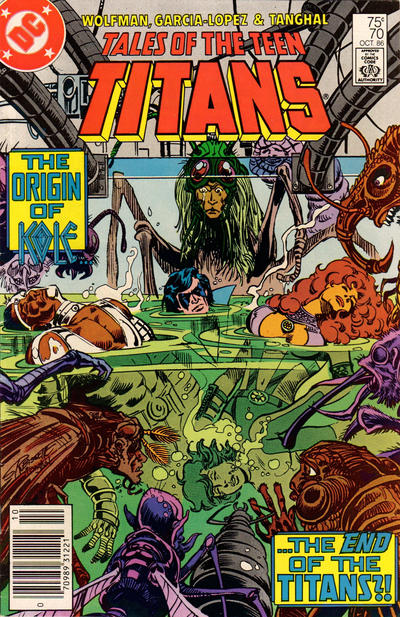 Cover for Tales of the Teen Titans (DC, 1984 series) #70 [Newsstand]