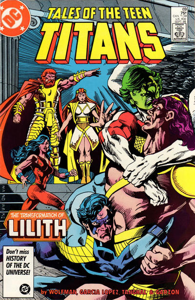 Cover for Tales of the Teen Titans (DC, 1984 series) #69 [Direct]