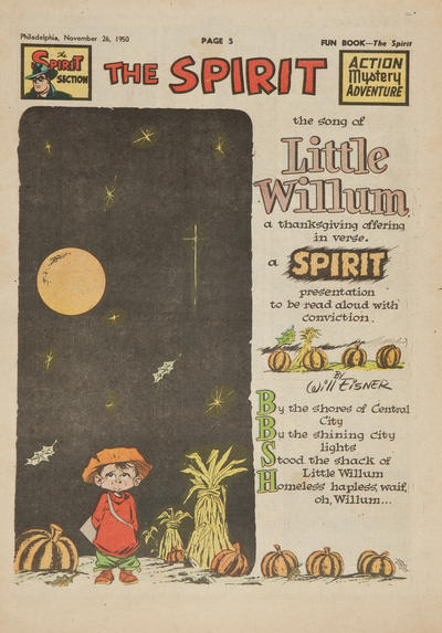 Cover for The Spirit (Register and Tribune Syndicate, 1940 series) #11/26/1950
