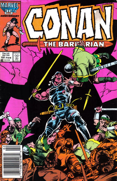 Cover for Conan the Barbarian (Marvel, 1970 series) #191 [Newsstand]