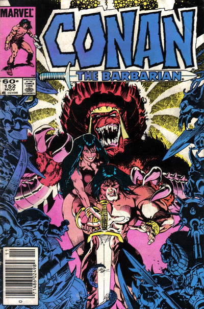 Cover for Conan the Barbarian (Marvel, 1970 series) #152 [Newsstand]