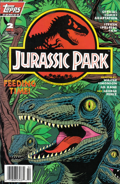 Cover for Jurassic Park (Topps, 1993 series) #2 [Newsstand]