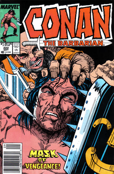 Cover for Conan the Barbarian (Marvel, 1970 series) #222 [Newsstand]