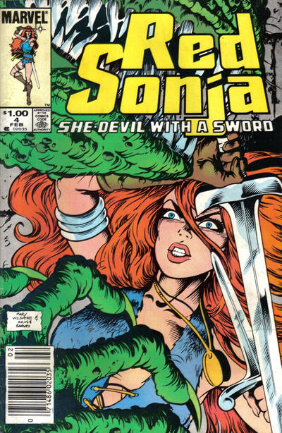 Cover for Red Sonja (Marvel, 1983 series) #4 [Newsstand]